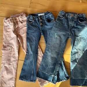 Zara Kids Jeans Trio - Pink and Blue